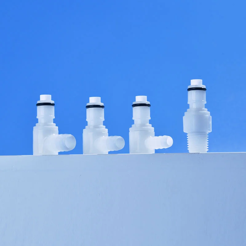 Chemical Resistant POM Quick Disconnect Coupling for Lab Analysis & Industrial Fluid Transfer Systems