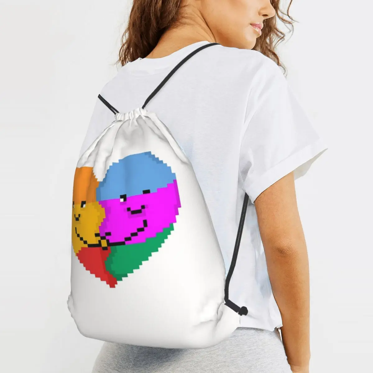 Heartstopper Sweater Backpacks Multi-function Drawstring Bags Sports Bag Book Bags for Travel School