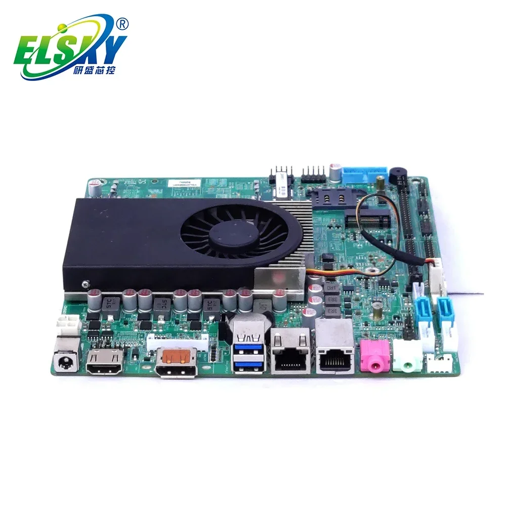 2 ELSKY 8th Gen 19V i3 8130U KabyLake Dual Core DP VGA 1HDMI LVDS i3 i5 i7 Mini ITX Motherboard For Advertising Machine