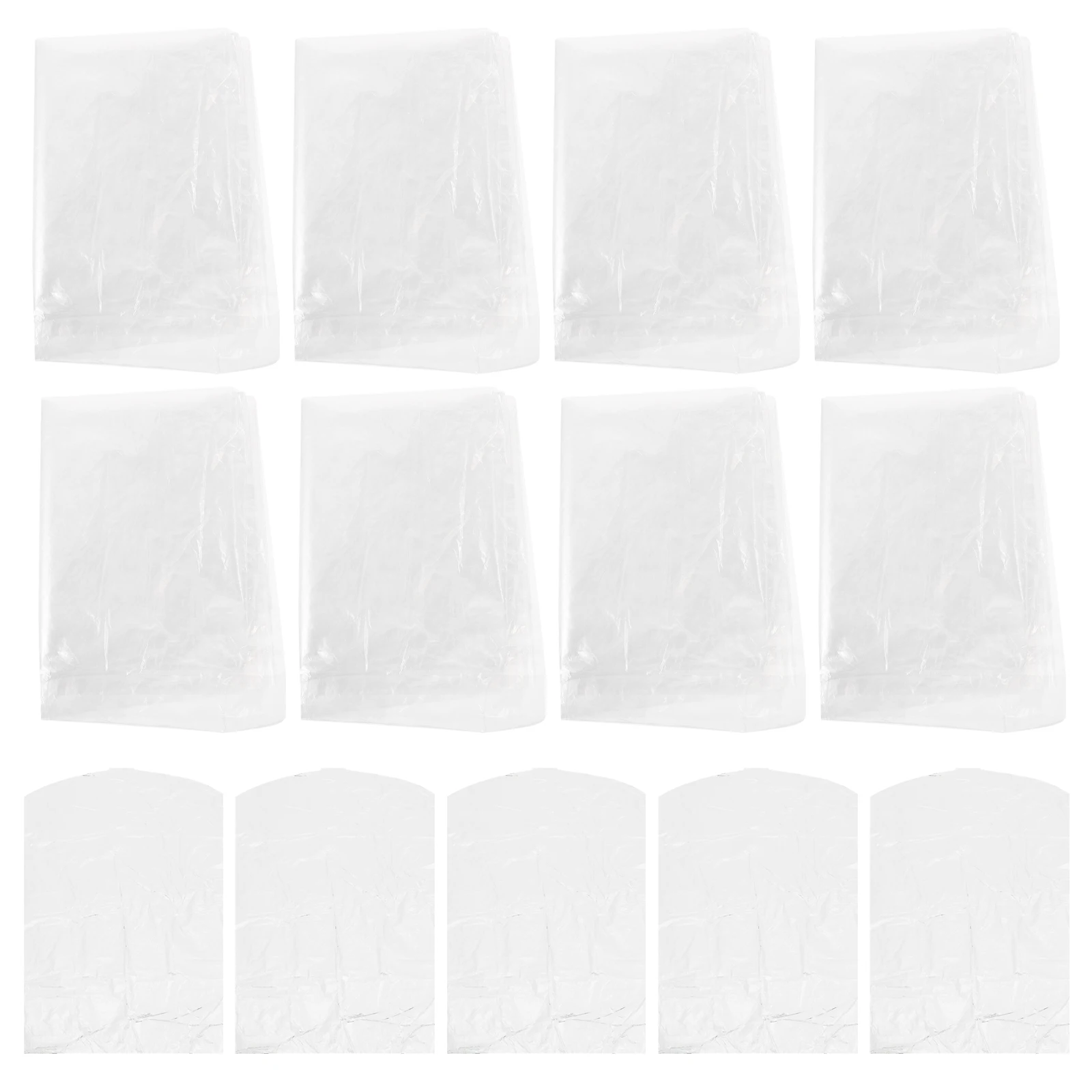 

50pcs Dust 60x90cm Lightweight Garment Bags Hanging Clothes Storage for Travel Camping Storage Closet Clothes Protection