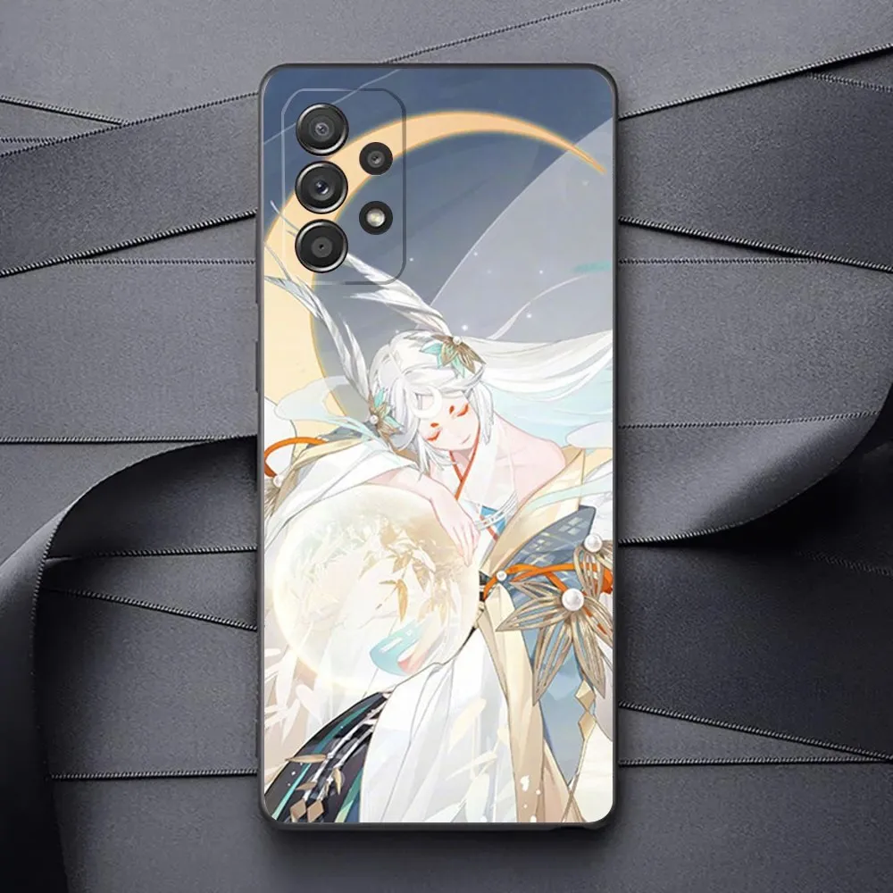 Game Onmyoji Phone Case For Samsung Galaxy A13,A21s,A22,A31,A32,A52,A53,A71,A80,A91 Soft Black Phone Cover