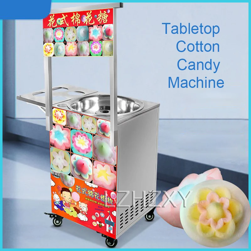 Commercial portable mobile cotton candy machine gas electric cotton candy machine