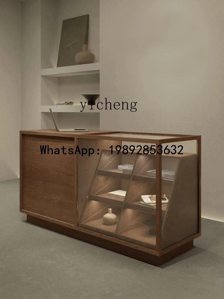 

Zhongdao Desk Cashier Display Cabinet Clothing Store Jewelry Shop Cashier Desk Zhongdao Cabinet Props Side Cabinet