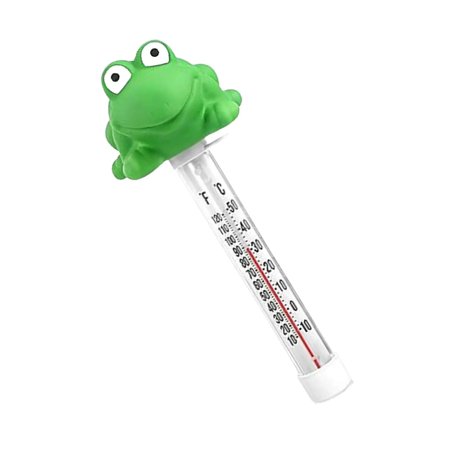 Frog Floating Pool Thermometer Water Thermometer with Large Display Analog Easy to Read with String for in Ground Pool Shower