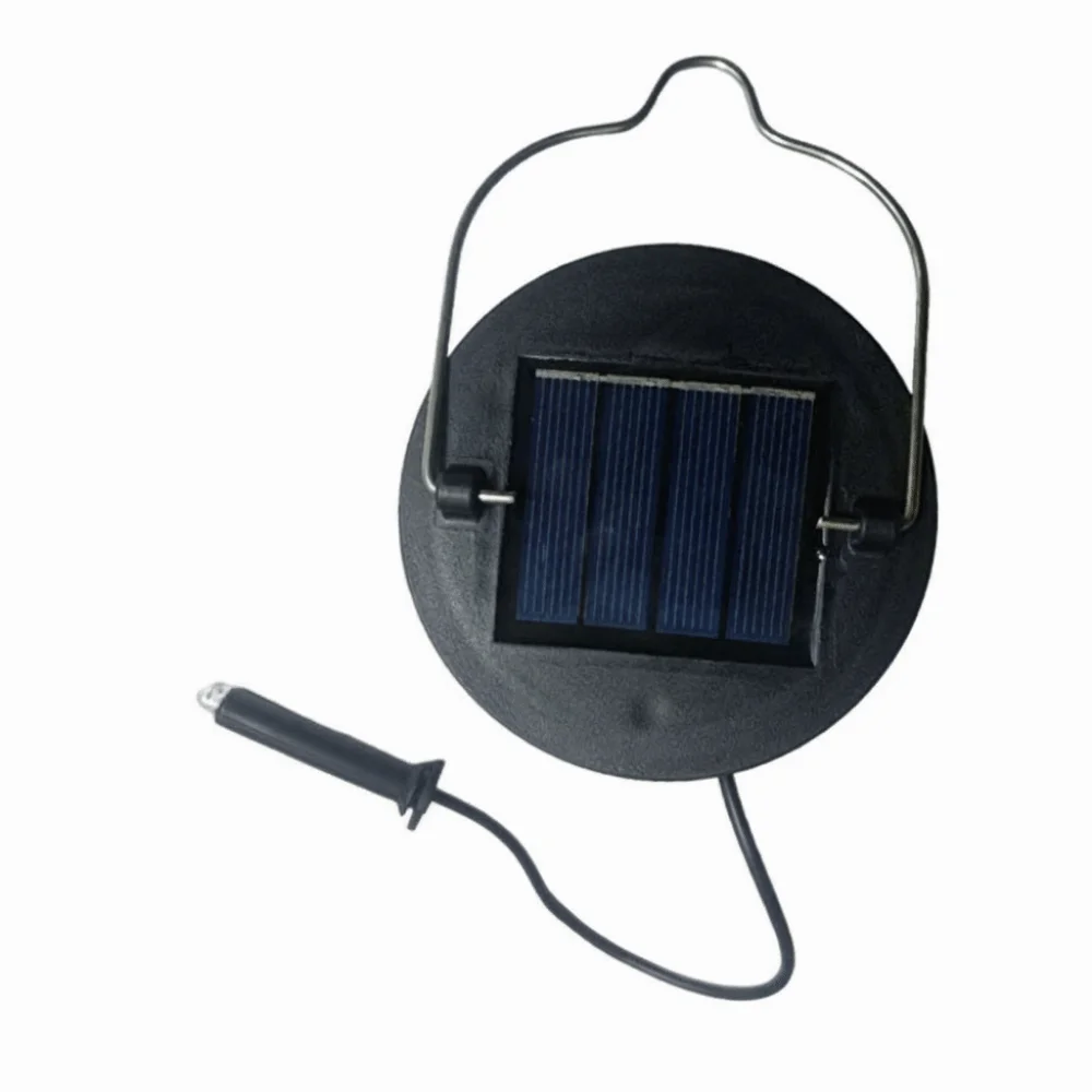 

DIY Solar Lights Replacement Top Black Solar Powered Outdoor Solar Decorative Light Waterproof White Light