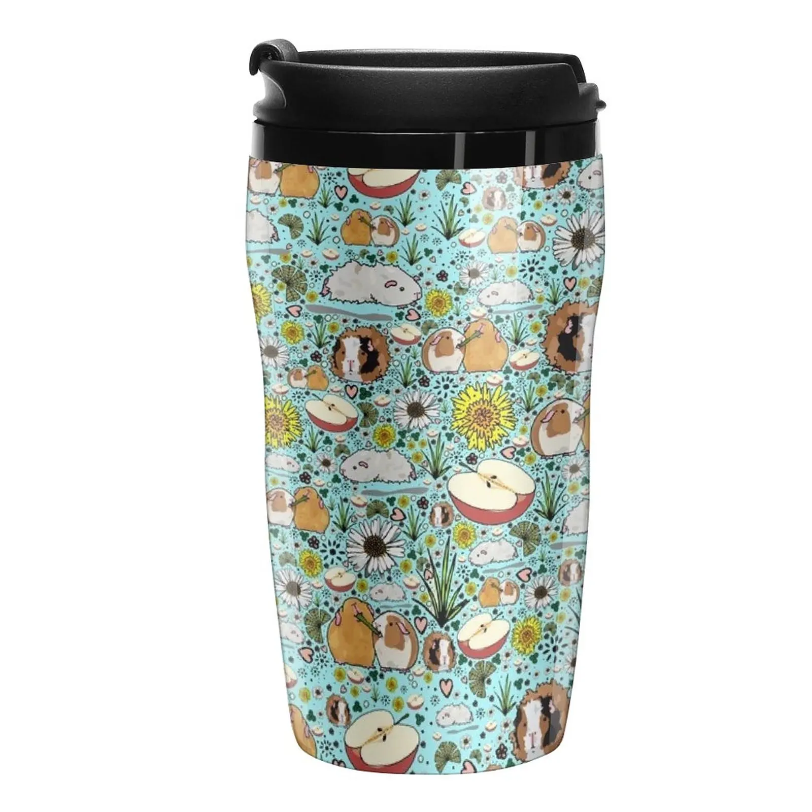 New Guinea Pigs in Blue Travel Coffee Mug Cup Set Set Coffee Travel Mug Beautiful Tea Mugs