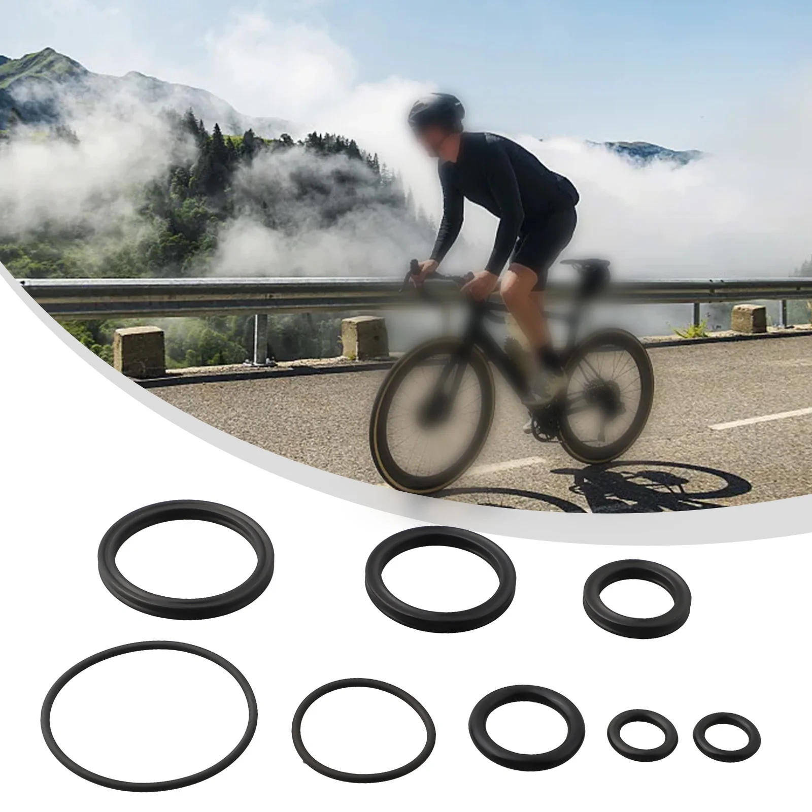 Kit de sello de aire de choque trasero para bicicleta, 8 Uds., versión de presión de aire Fox, amortiguador, junta tórica, piezas de bicicleta, sello de junta tórica