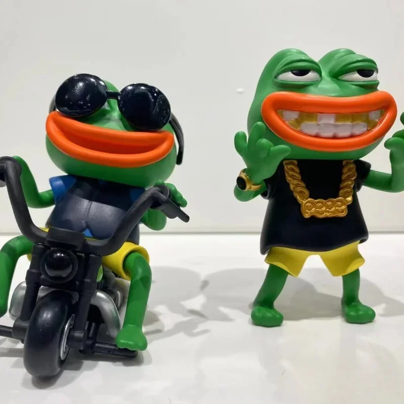 PEPE The Frog Money Player Series صندوق أعمى ألعاب شخصيات مؤكدة لعب الضفادع الغنية مصمم نموذج تزيين تمثال عصري