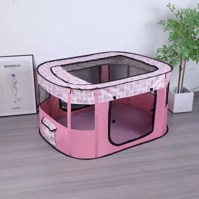 Pet Supplies Cat Kennel Dog Cage Closed Pet Fence Tent Large Space Kitten Delivery Room