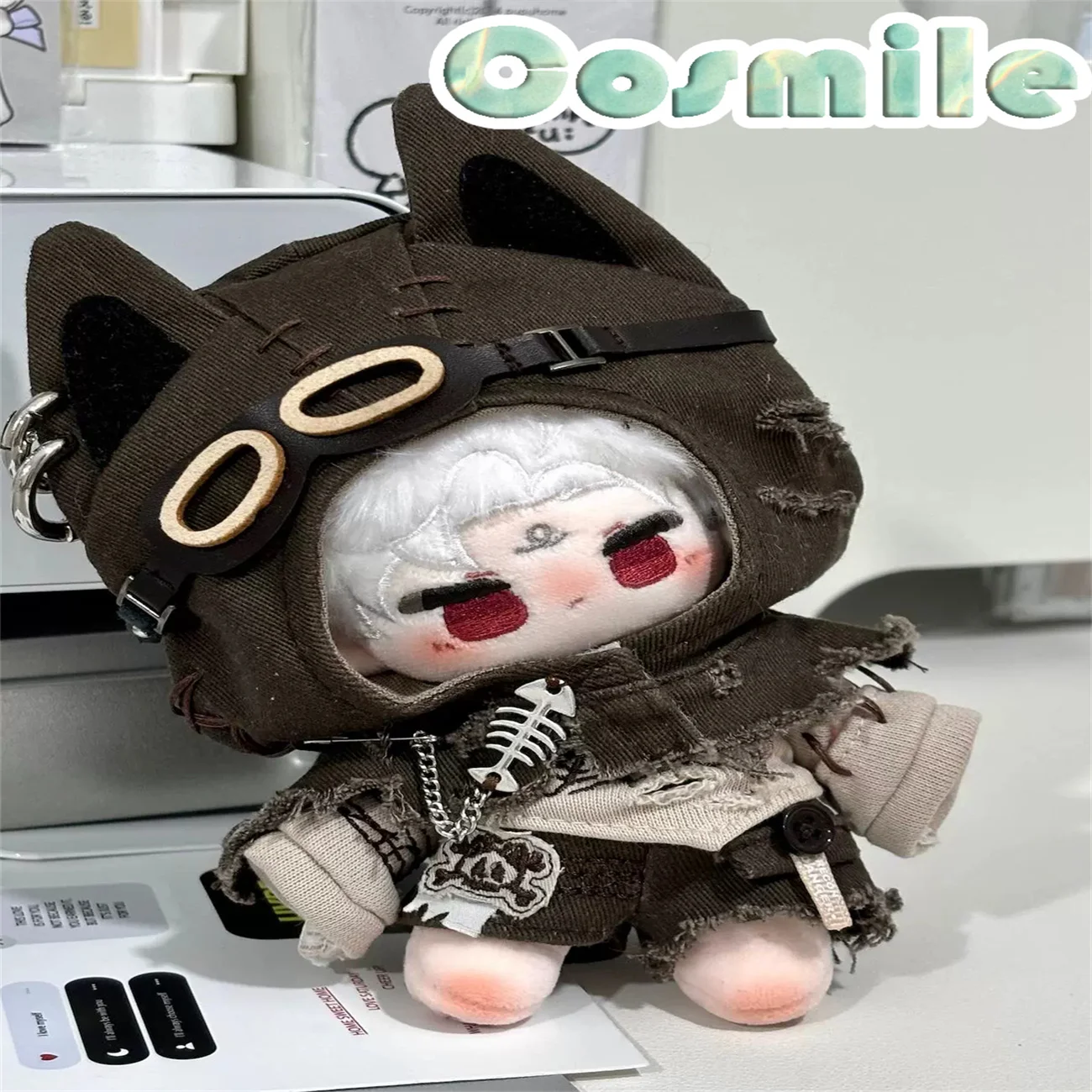 Idol Steampunk Wasteland Punk Tourist Doomsday Dunes Costume 10cm Plush Doll Doll's Clothes Doll Accessories DJ Shaqiu Dec