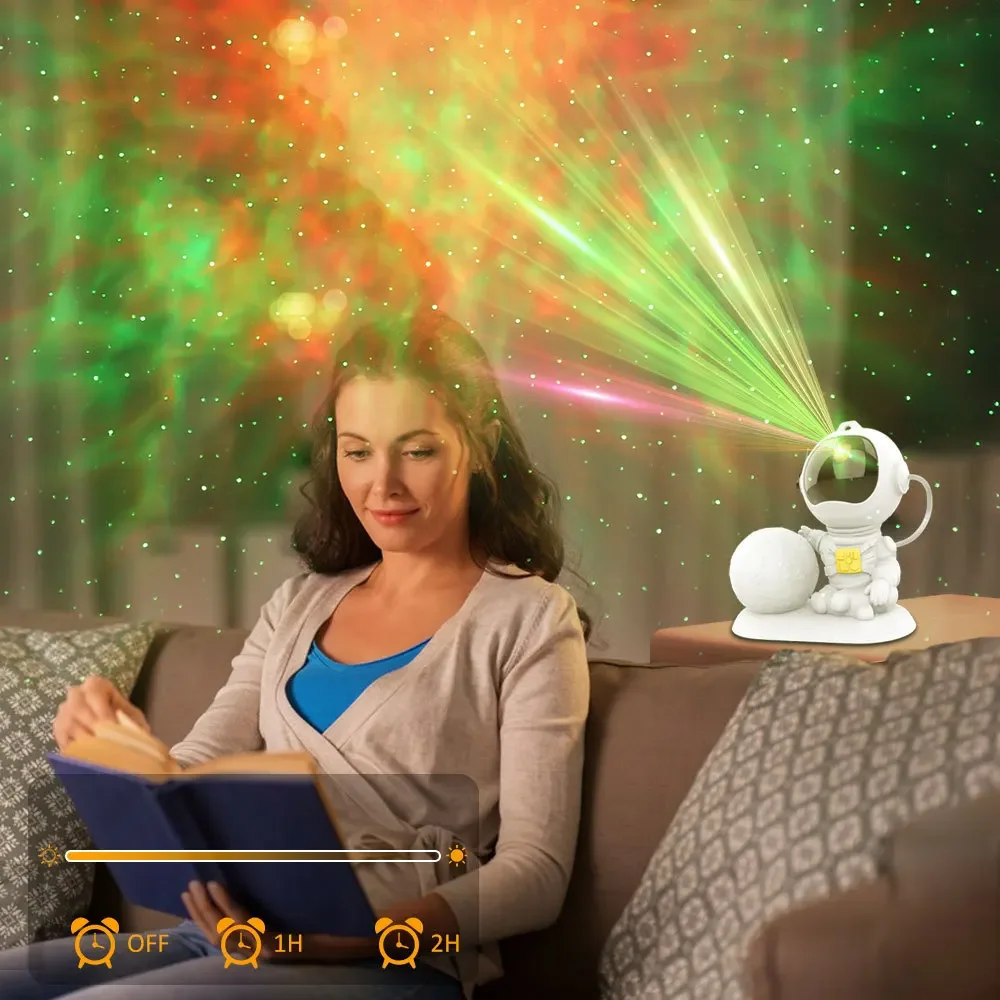 Xiaomi Astronaut Galaxy Projector Night Lamp LED Moon Light RGB Table Lamp Smart Remote Control For Room Decor Children Gifts