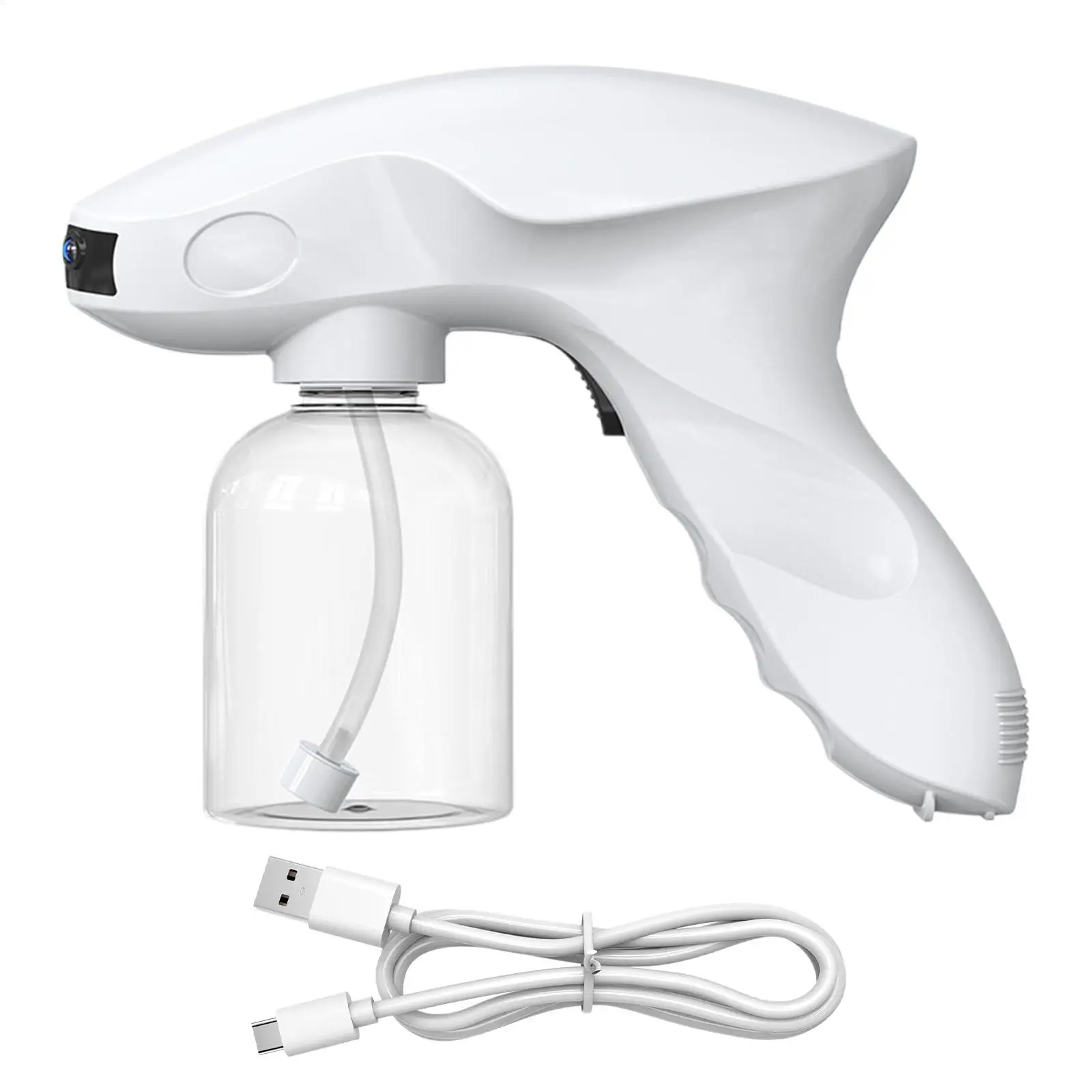 Shark Blue Light Spray Gun Wireless Nano Hair Gel Sprayer for Barber Households or Public Place Portable Disinfector