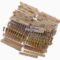 300pcs 30 kinds of resistance value 0.1 ohm-750 ohm 5% four colour ring direct insertion 1W carbon film resistor package