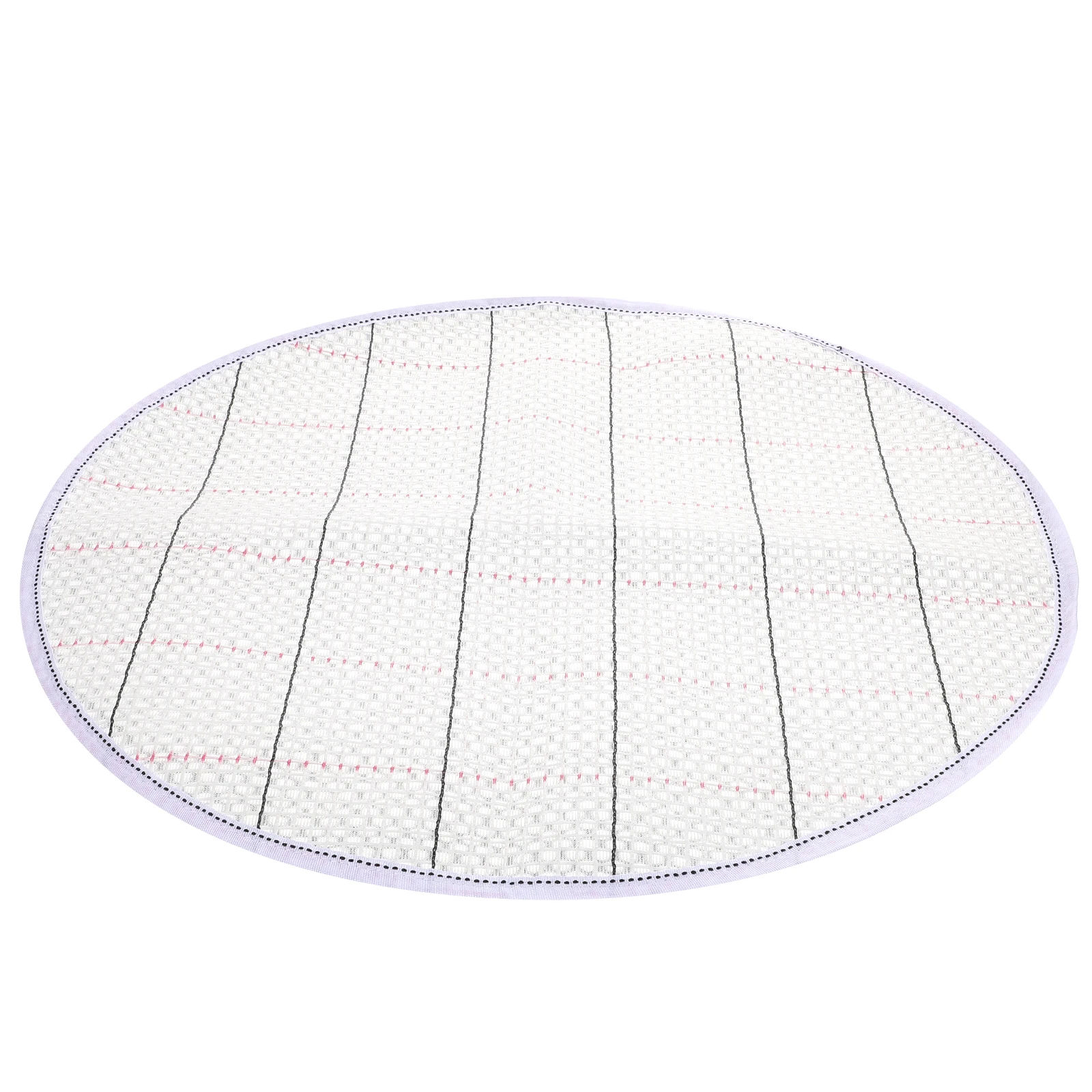 

45x45cm Circular Grid Embroidery Carpet Crochet Supplies Mesh Fabric DIY Latch Hook Projects Polyester Material Craft Tool