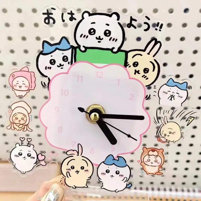 Crayon Shin-Chan Acrylic Clock Ornament Simplicity Desktop Decoration Creative Minimalist Desktop Pendant Wall Hanging Ins Gifts