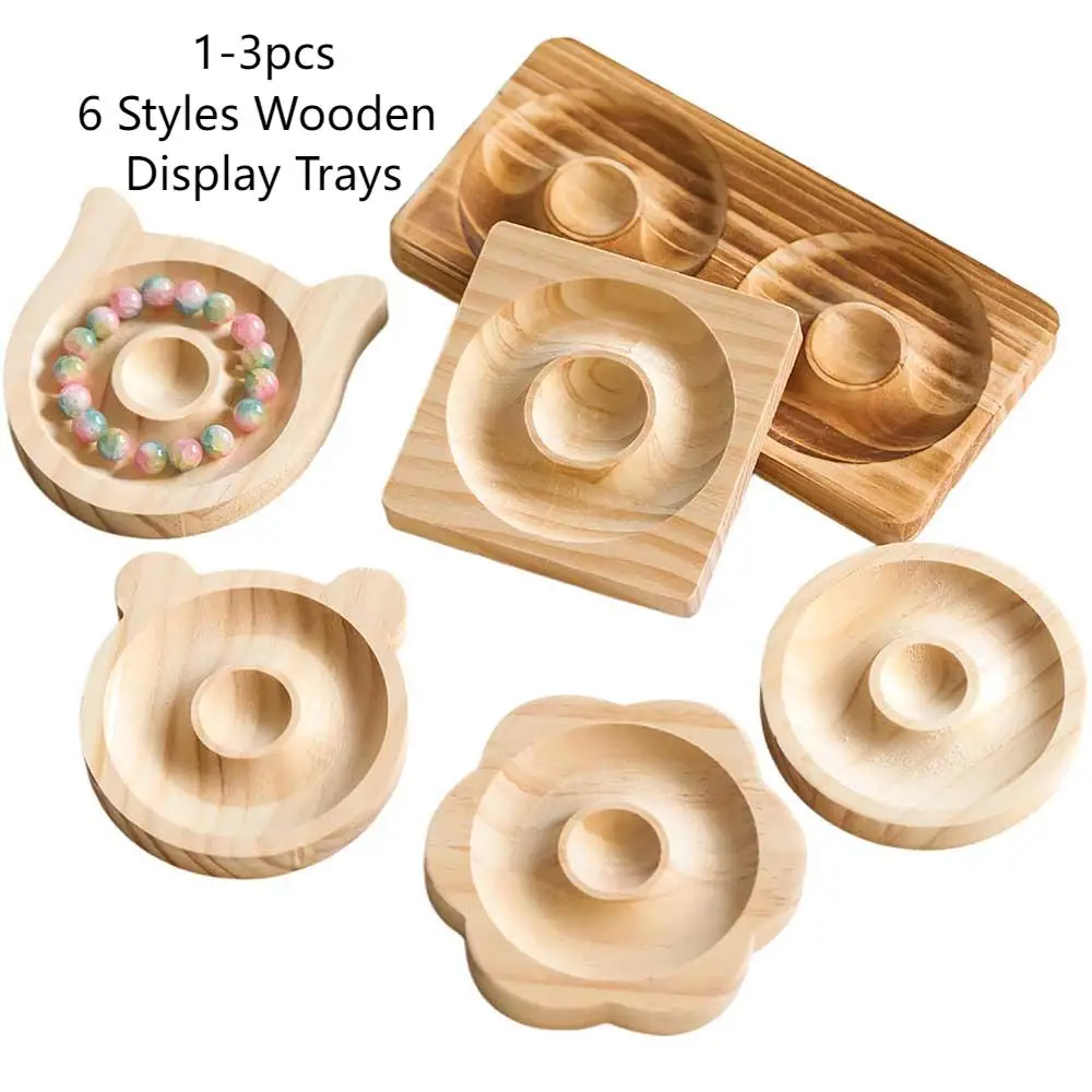 1-3pcs DIY Wooden Beading Design Board Suitable For Jewelry Making Bracelets Necklaces Crafts Tray Practical Display