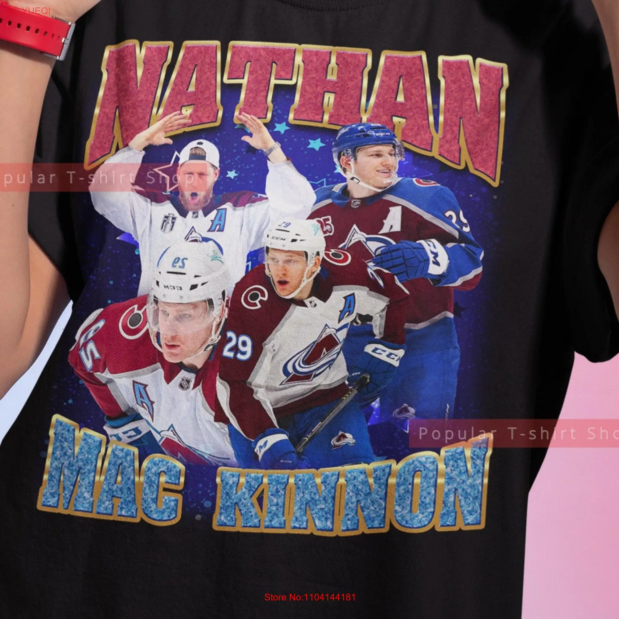 Nathan MacKinnon Vintage T Shirt For Him Her SweaT Express Shipping Available long or short sleeves