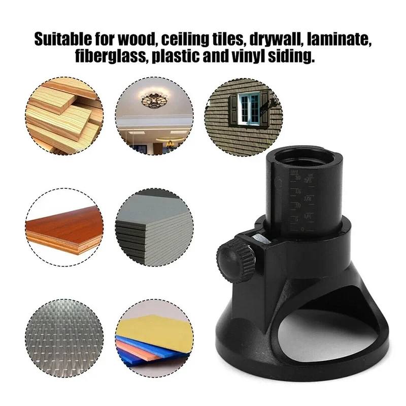Rotary Router Milling Cutter Guide Attachment Twist Drill Bit Wood Carving Tool Kit Dedicated Locator Woodwork Tool