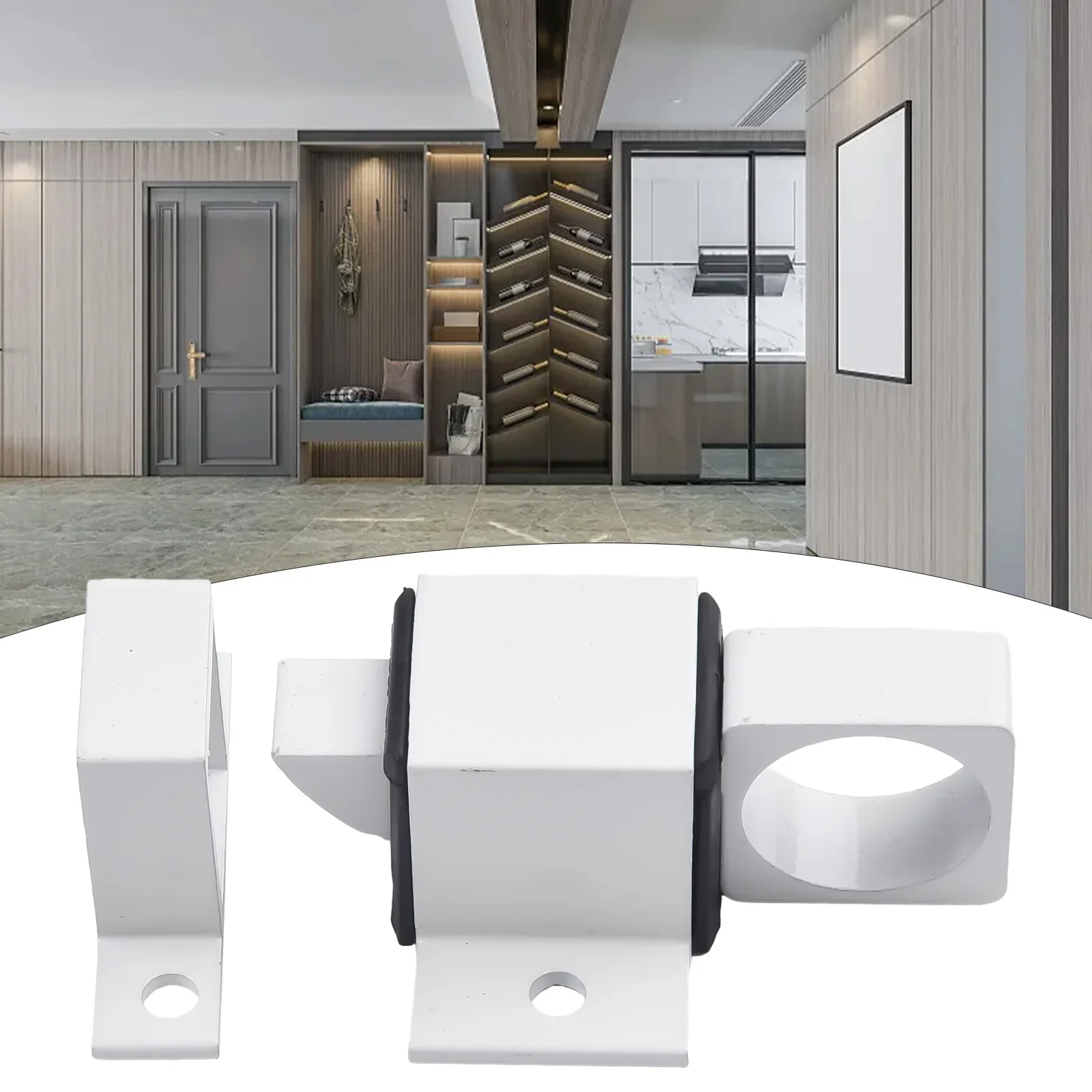 Square Self Closing Bolt Utomatic Latch Utomatic Latch SASH Door Spring Bounce Lock For Any Door Or SASH Setup.