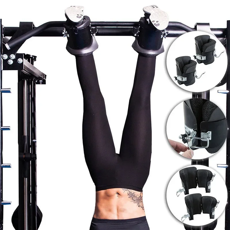 Inversion Boots Anti‑Gravity Hang Upside Down Boots, Heavy‑Duty Ankle Support Hooks, Fitness Hanging Boots for Back Pain Relief