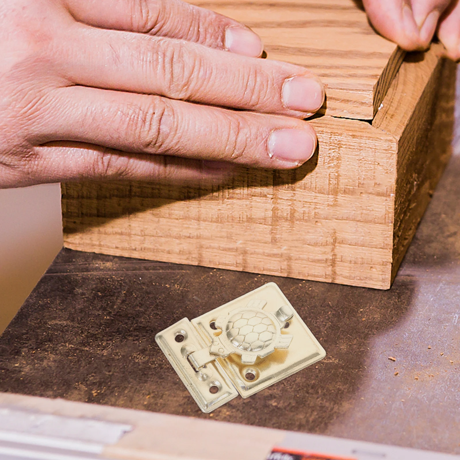 

2 Pcs Locks for Turtle Jewelry Boxes Durable Trailer Door Trail Closet Cabinet Latch Padlock Hardware