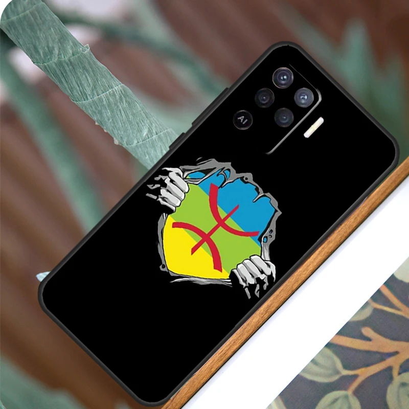 Amazigh Berber Flag For OPPO A17 A16 A15 A79 A58 A78 A98 A74 A94 A77 A5 A9 A96 A76 A52 A72 A53S A54S A57S Case