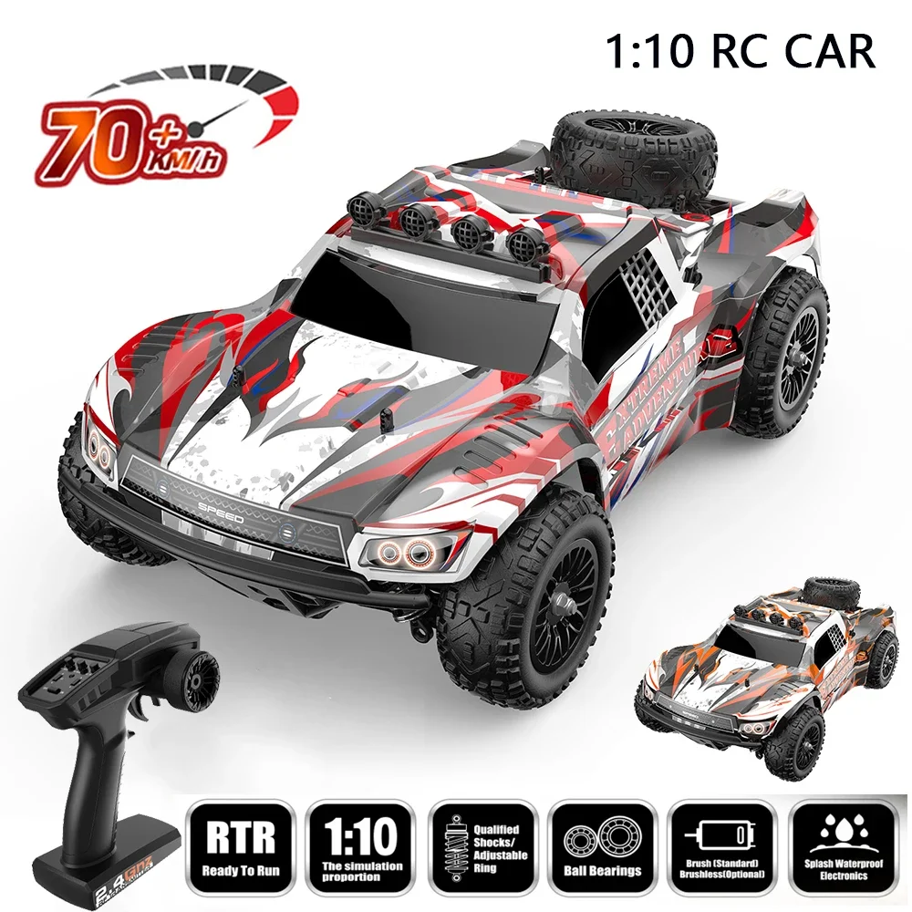 201E 1:10 70KM/H 2.4G RC Car 2845 Brushless 4WD Electric High Speed Off-Road Remote Control Drift VS Wltoys 104009 Toys