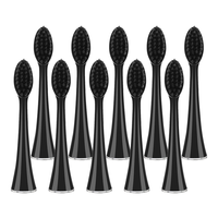 Replacement Electric Toothbrush Heads 10PCS Whiting Bamboo Charcoal Brush Heads For Burst Seago S9 Adults Electric Toothbrush