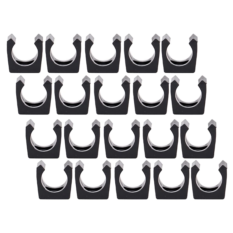 20Pcs Billiards Pool Cue Clip Plastic Fishing Rod Clip Snooker Cue Locating Clip