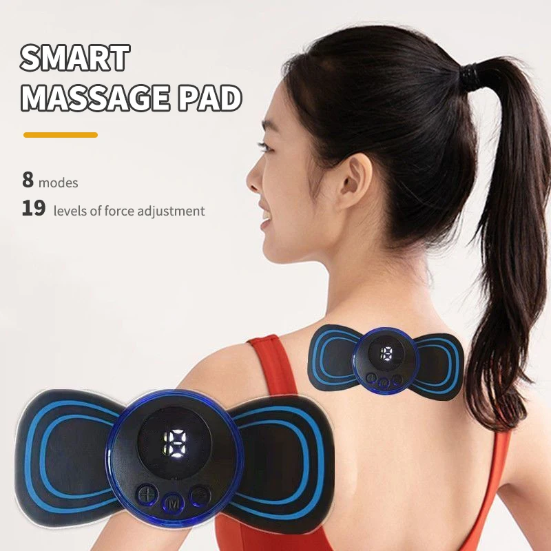 1PC Back Massage Patch, Used To Relieve Muscle Relaxation, With Full Body Digital Display Adjustment