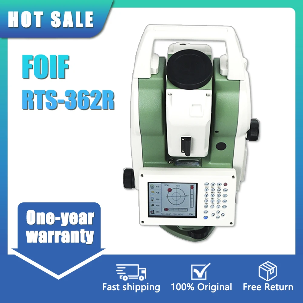 

FOIF RTS362 1000M Reflectorless Engineering, Control and Mapping Total Station With Touch Screen And Windows CE 7.0 System