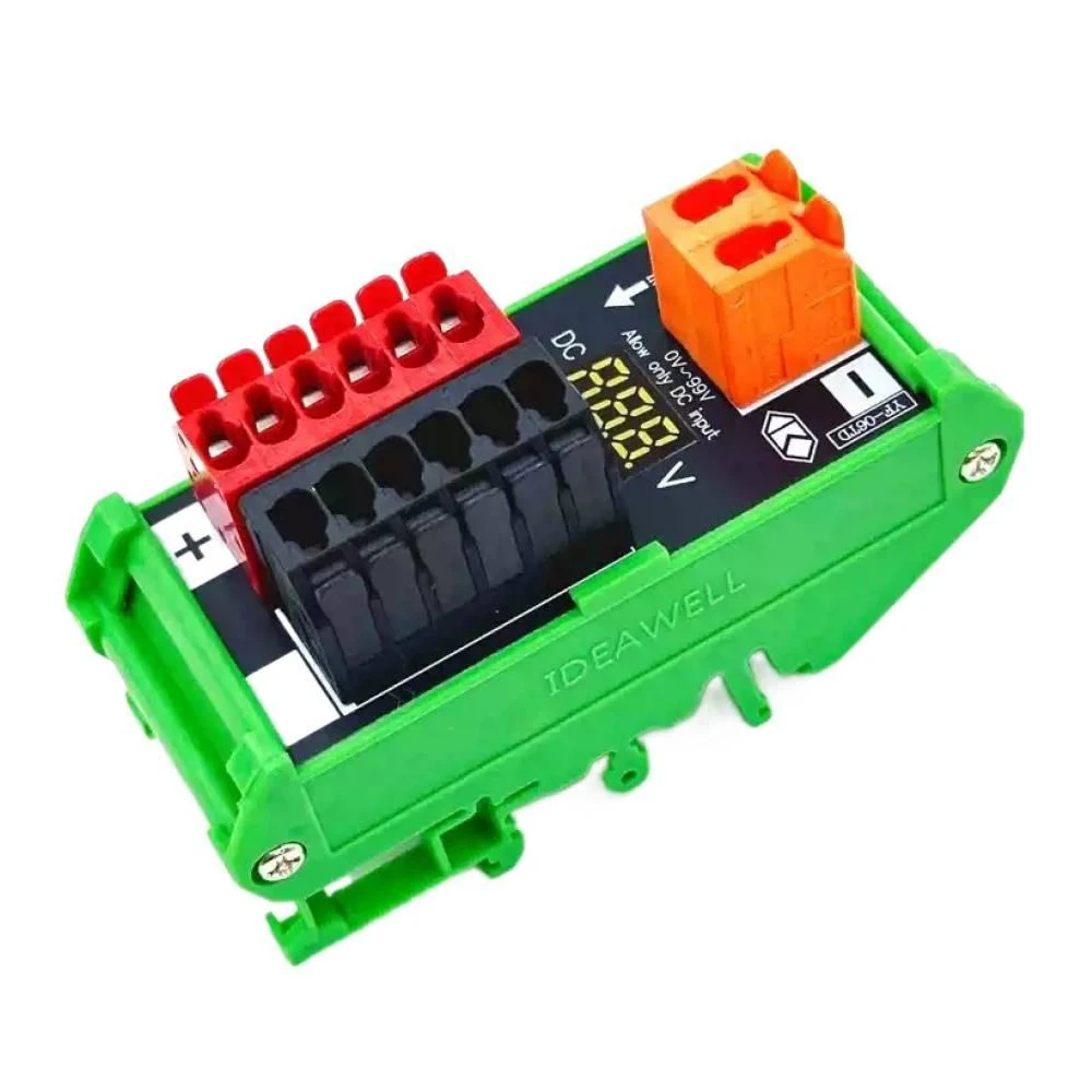 

1 Input 4/6/8 Output Power Distribution Box DIN Rail Mount Terminal Block 99V/220V 20A Distribution Box for DC AC Power Supply