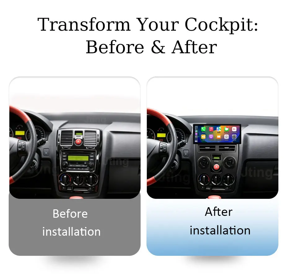 12.3 inch for Hyundai Getz 2004 - 2006  Android Auto Car Radio Mutimedia  Player  GPS Navigation Bluetooth  4G  DSP  WFi  QLED