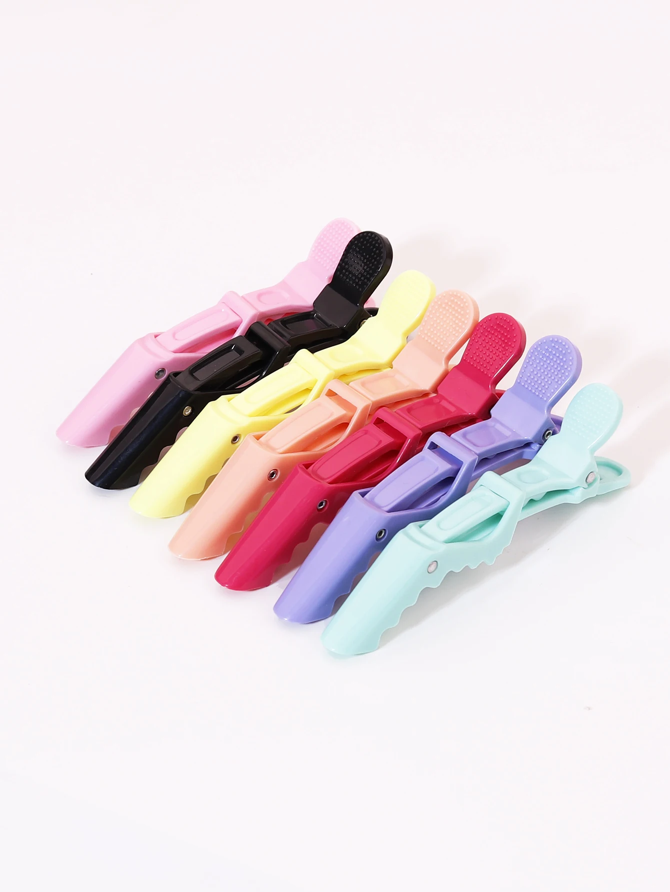 6pcs crocodile hair clip design claw shaped hair clip salon hair clip hair clipper accessories hair accessories makeup clip