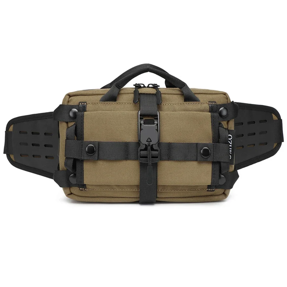 Tactical fanny pack Waist Bag Sports Chest Pack Waterproof Shoulder Belt Bag EDC Crossbody Bags for Hunting Camping Hiking