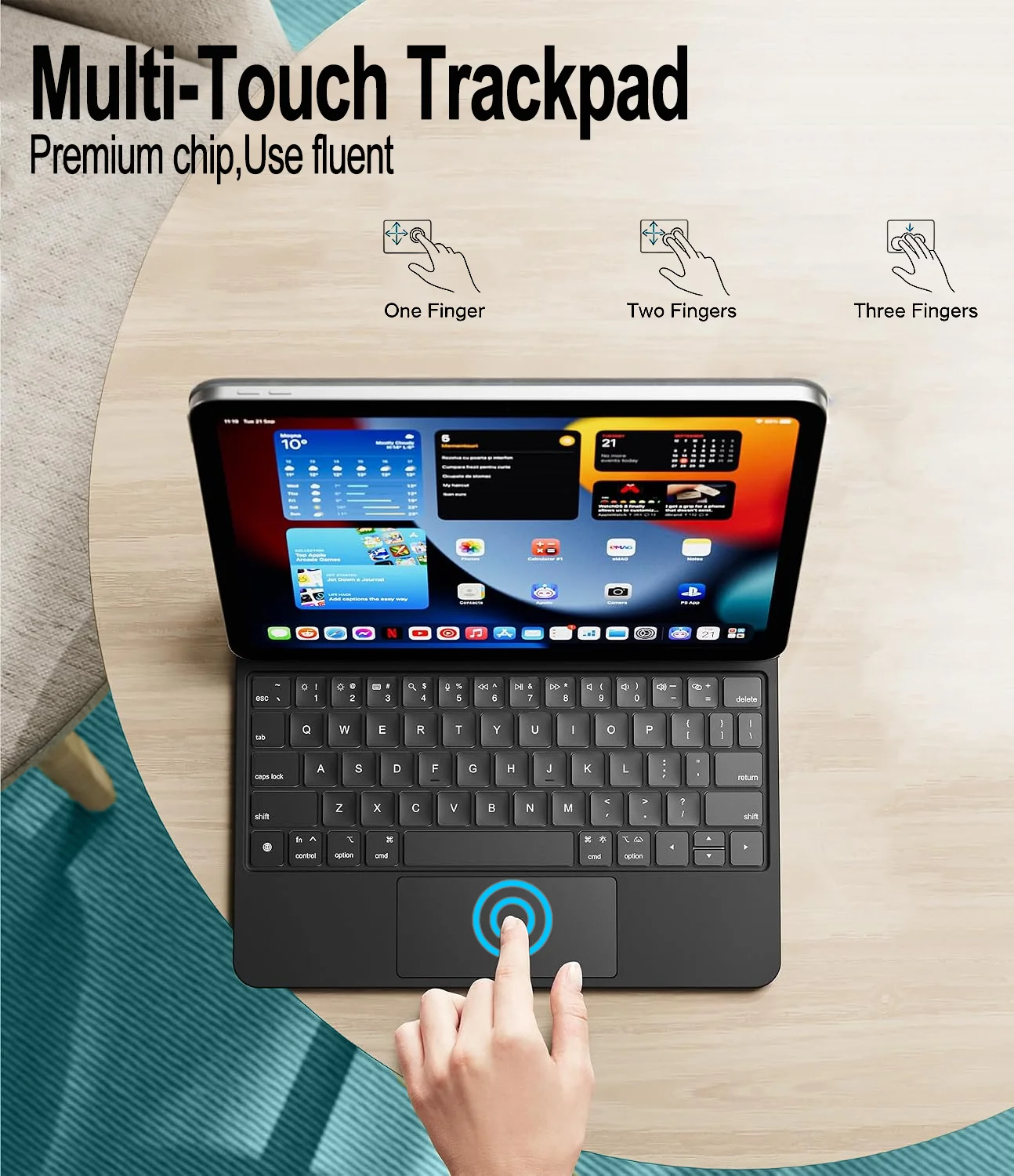 Magic Keyboard for iPad Air 11 M4 2026/ M3 2025/M2 2024 Case Keyboard for iPad Air 4th 5th Generation 10.9 Folio Smart Cover
