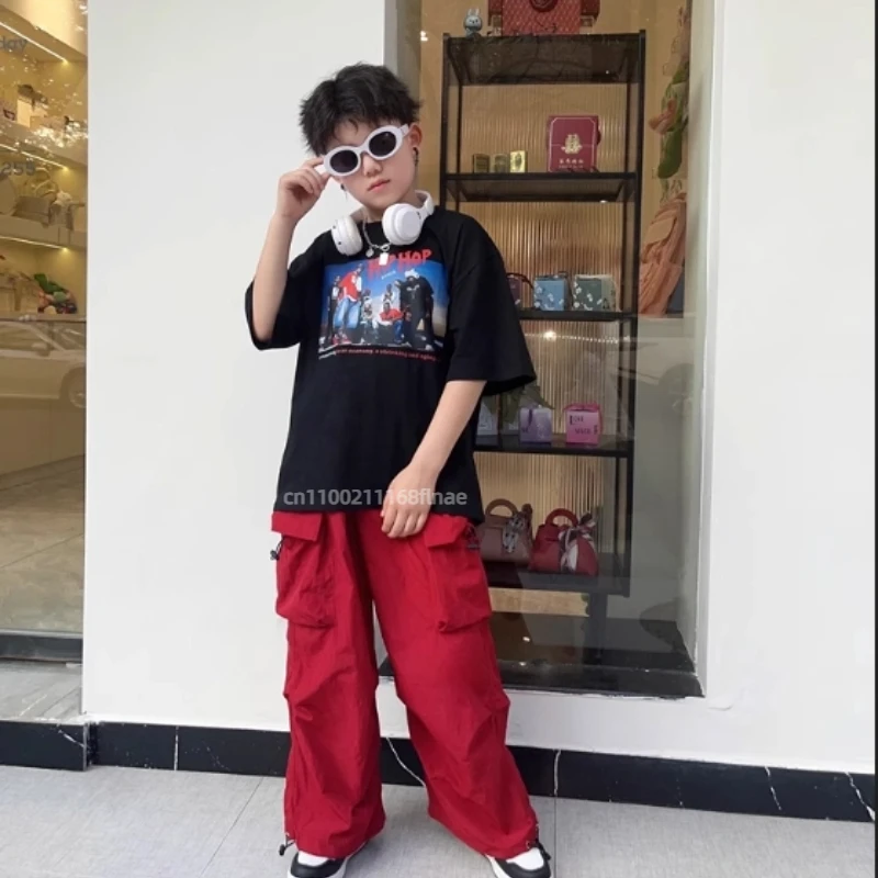 Costumi di danza di strada per bambini, gilet cool e belli per danza di strada hip-hop per ragazzi, costumi per spettacoli teatrali per ragazze