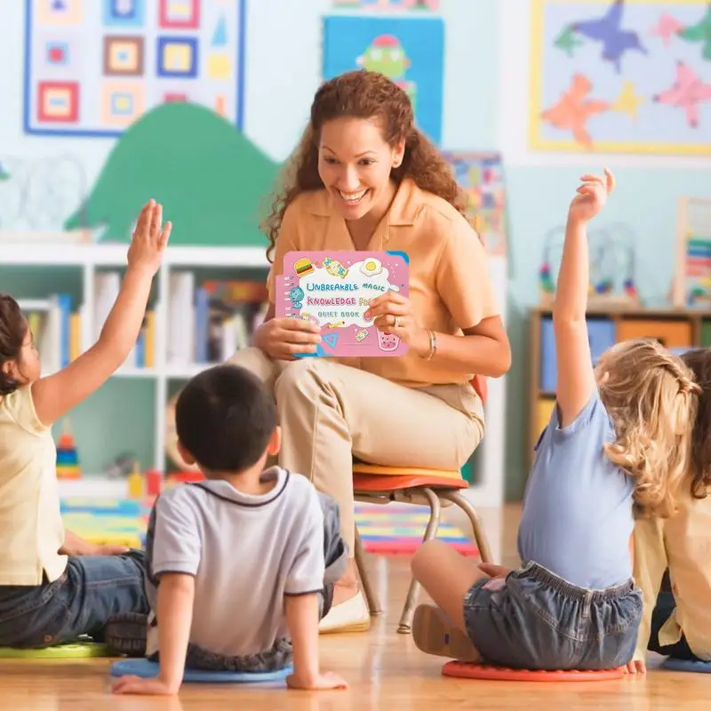 Libros sensoriales para niños pequeños, actividades de aprendizaje, 4 temas principales, libro ocupado, libro de juguete seguro, libro ocupado, juguetes educativos para edades tempranas