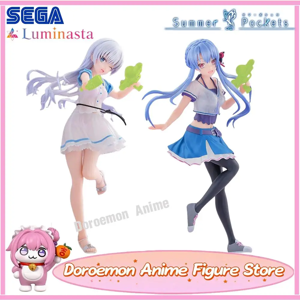

Pre-Order Original Sega Luminasta Summer Pockets Sorakado Ao Naruse Shiroha Anime Kawaii Girls Figures Collectible Model Toys
