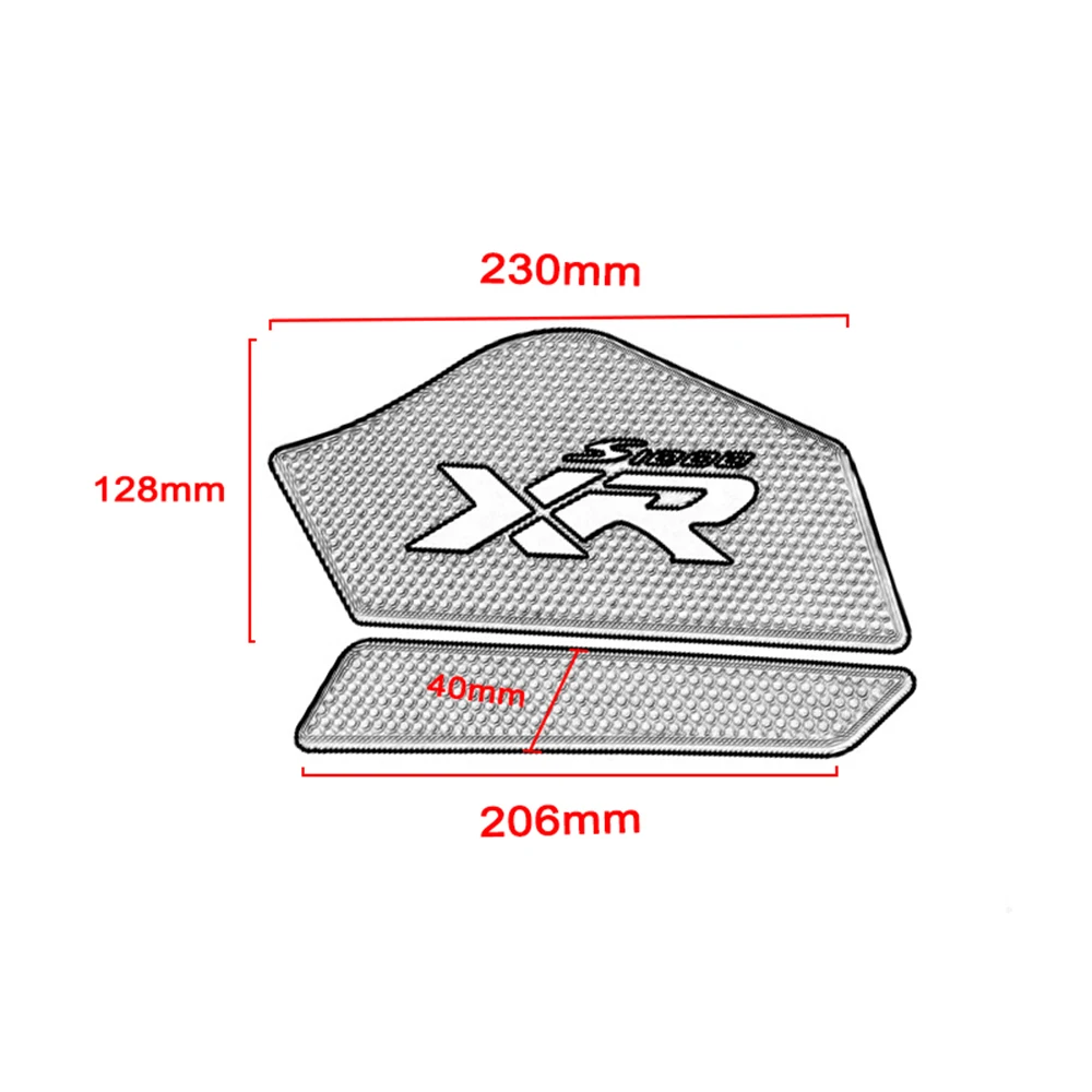 Almofada lateral do tanque de combustível da motocicleta, adesivos do protetor do tanque, almofada de tração do aperto do joelho, S1000XR, S 1000 XR, 2020-2021