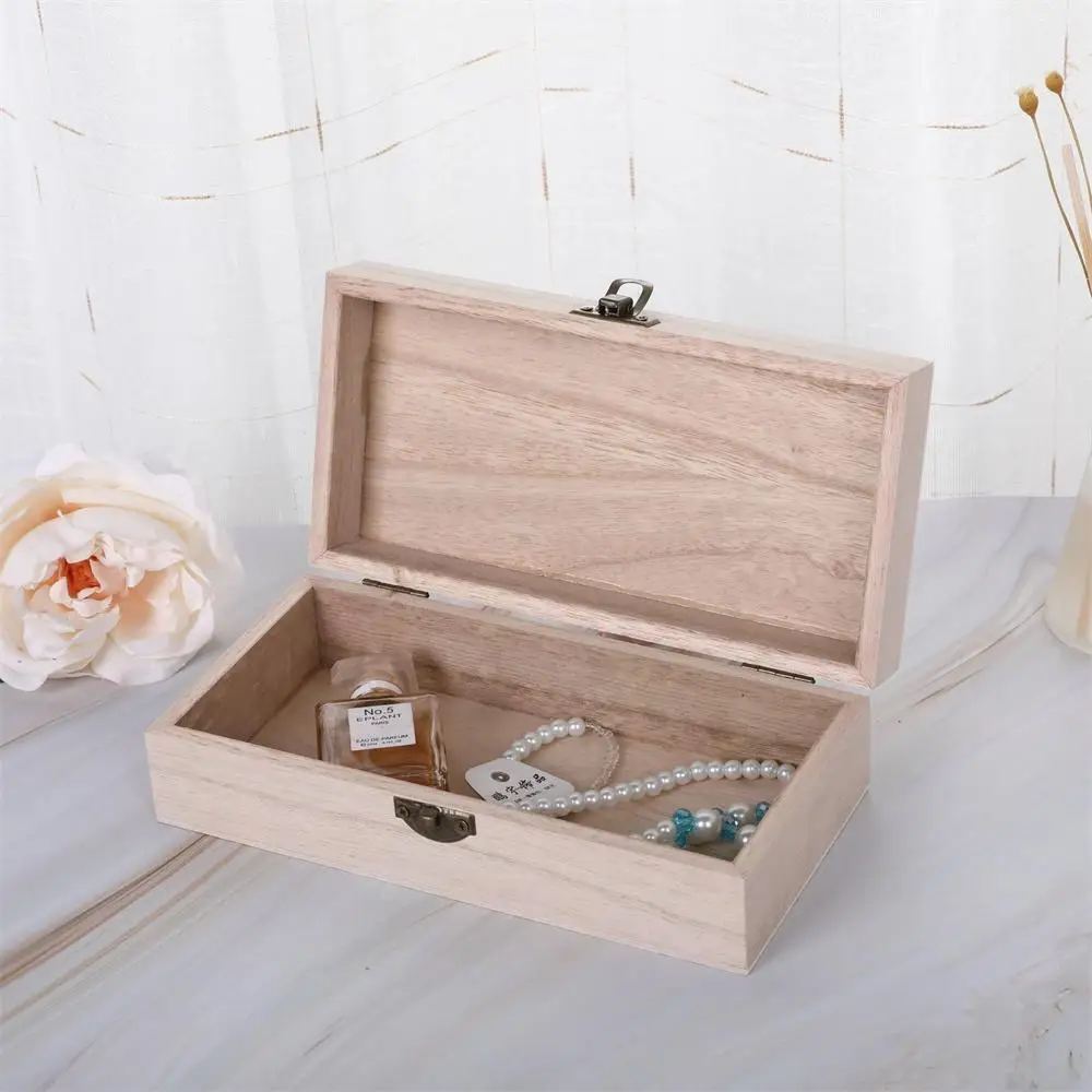 1/2/4PCS Gift Packing Box Handmade Decorative Wooden Box Adopting A Retro Style No Chemical Additives