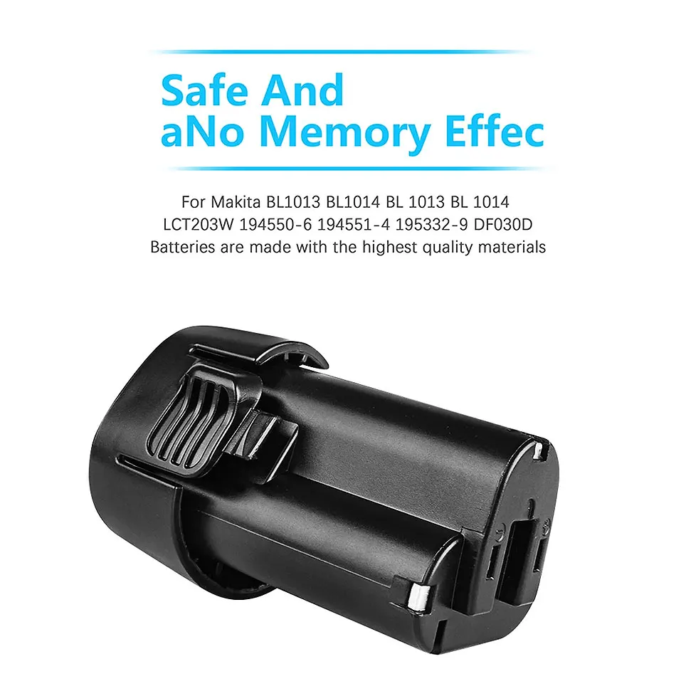 For Makita BL1013 BL1014 10.8V 12V Max 3000mAh Lithium Battery 194551-4 TD090D TD090DW LCT203W LCT204 194550-6 DF030D