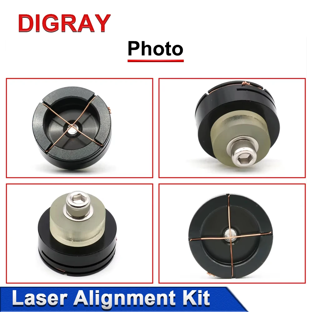 جهاز معايرة مسار الليزر DIGRAY طقم محاذاة منظم الضوء لآلة القطع بالليزر CO2 لضبط ليزر الكوليمات #6