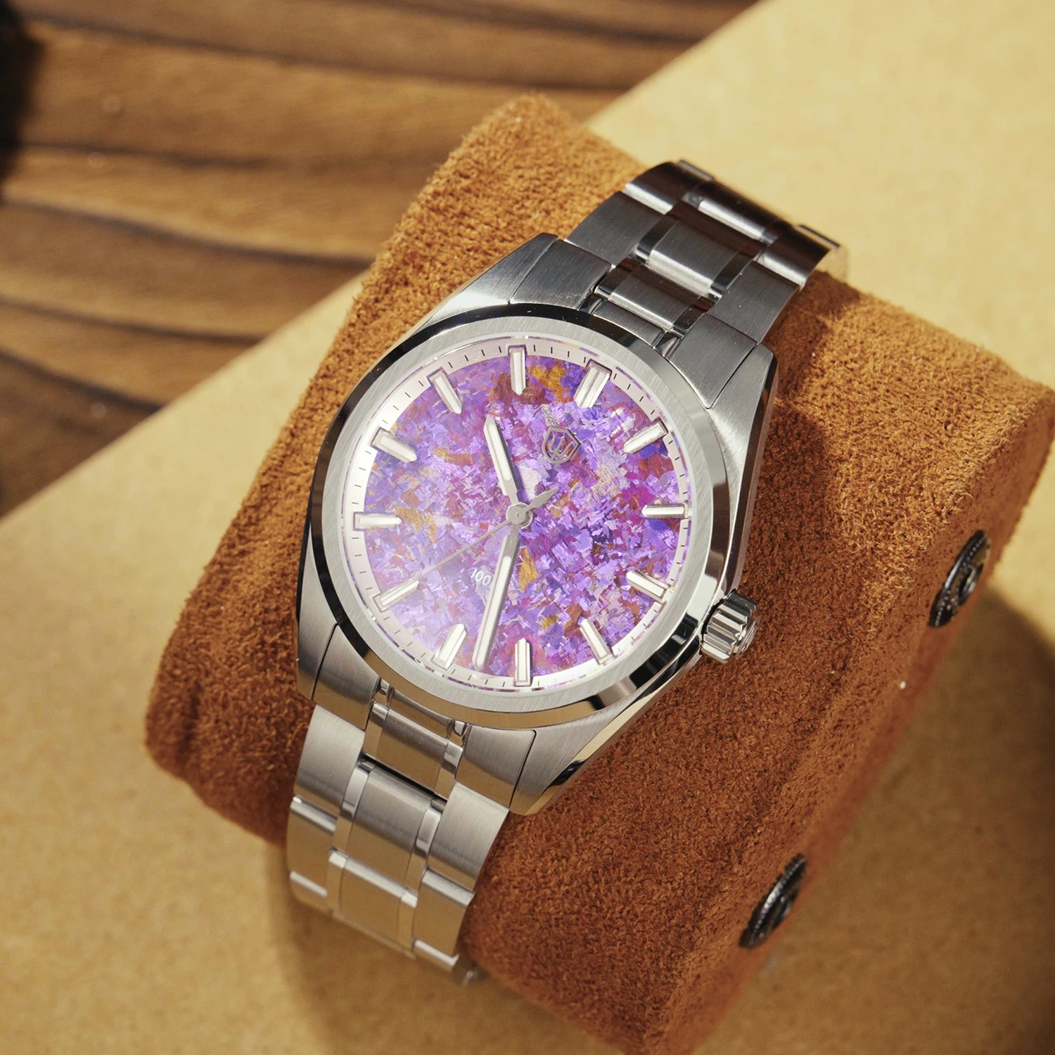 Watchdives WD0003C New Ice Crystal Titanium Dial Luxury Watch VH31 Movement Sapphire Crystal 100m Waterproof Men's Quartz Watch