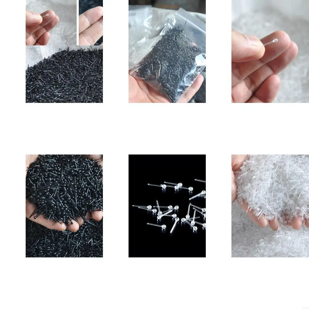 

Plastic DIY Earrings Sticks Studs Pins Bars Ear Piercing Retainer