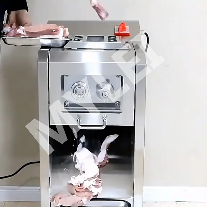Commercial Meat Cutter Electric Meat Cutting Machine Meat Slicer with Stainless Steel Blade for Kitchen Restaurant