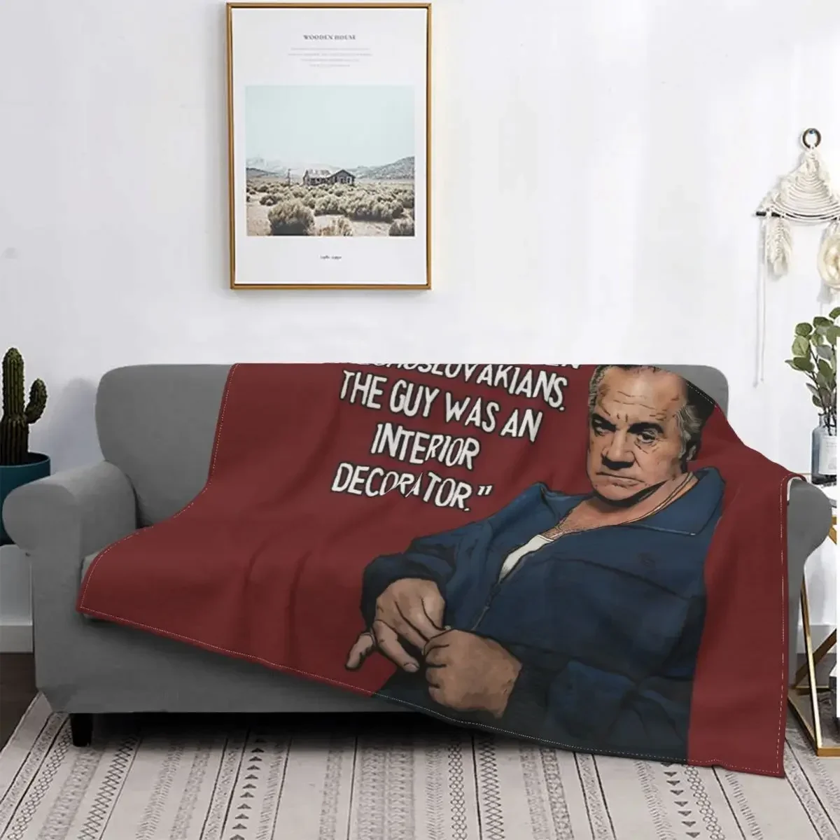 Sopranos - Paulie Walnuts Throw Blanket Custom Blanket Blanket Sofa 150x220cm  59x87in