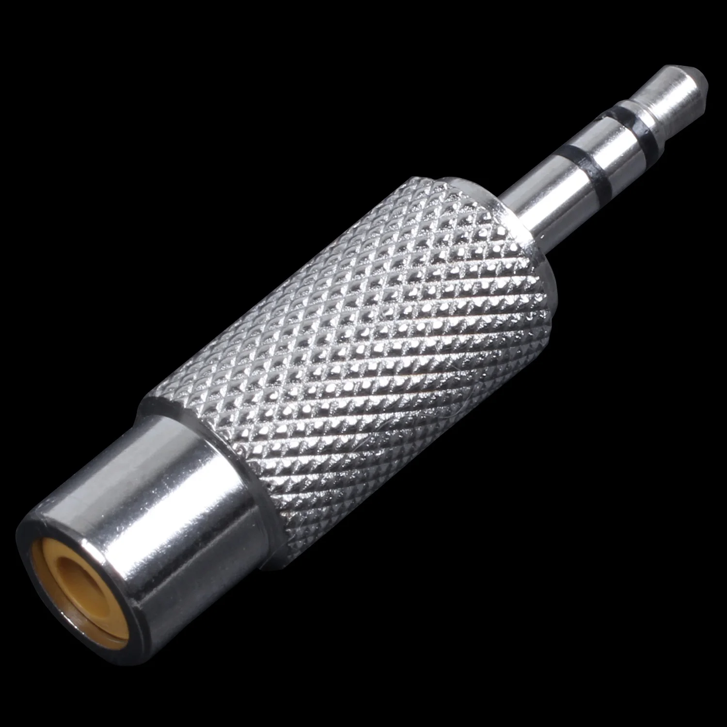 ستيريو ذكر إلى رسيا أحادية أنثى محول الصوت ، الفضة ، 3.5 مللي متر