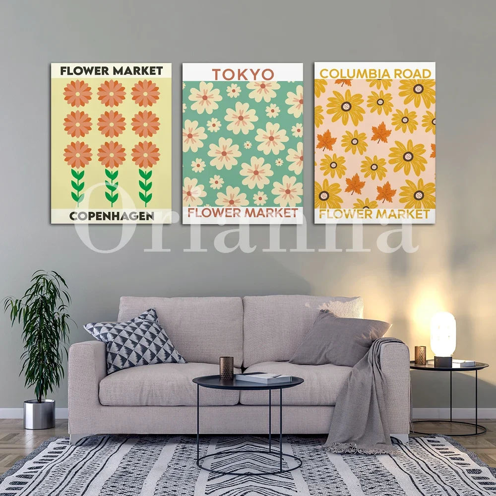 Tokyo Bologna Columbia Road Bloemenmarkt Bern Switzerland Copenhagen Stockholm Amsterdam Matisse Flower Market Canvas Paint Gift