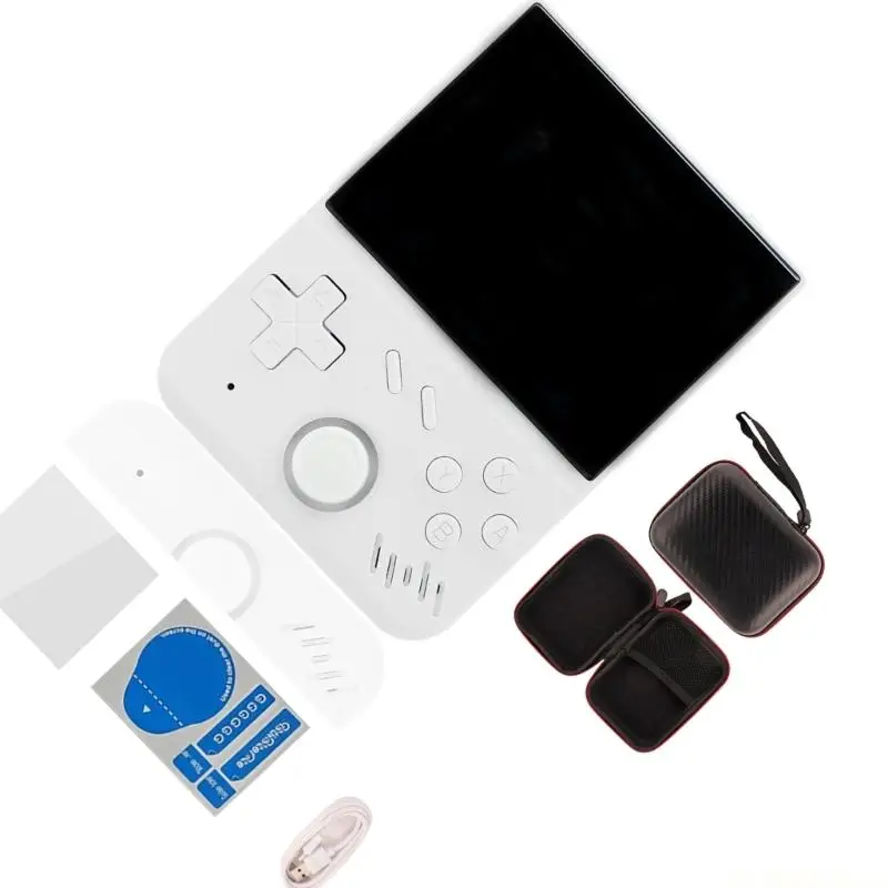 E56B Retro Handheld Game Player Open Source OS 64GB Storage Lightweight Portable Design Digital Display Fit for Travel Gaming